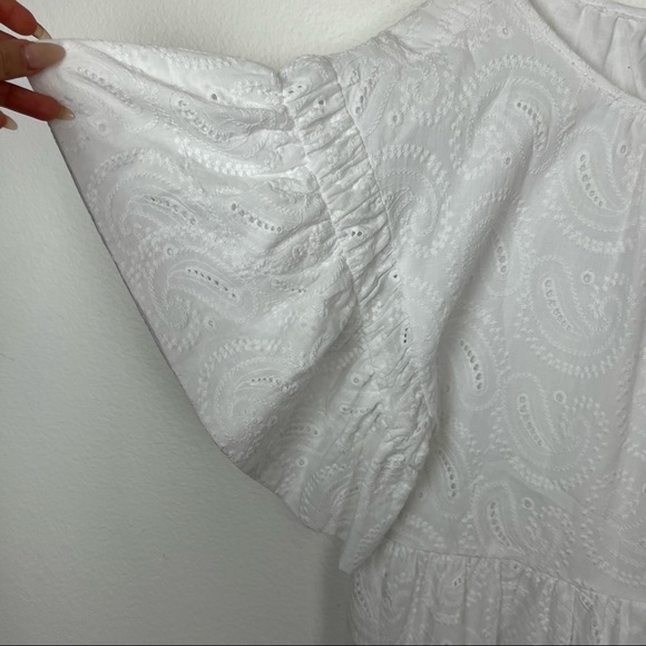 Misa Los Angeles Mabel white paisley cotton sun mini dress Size Small - Picture 6 of 10